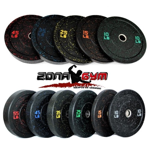 DISCOS BUMPER DE CAUCHO OLIMPICOS